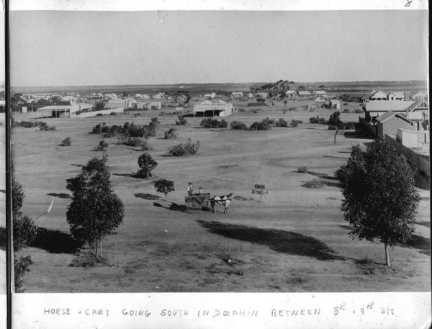 Horse and cart going south Between 8th & 9th Streets, Mildura.