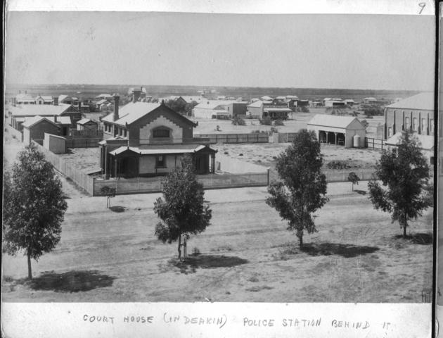 Court House in Deakin Avenue, Police Station Behind, Mildura.