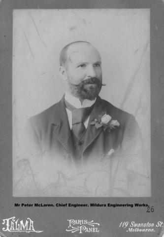 Peter Mc Claren, Chief Mildura Engineering, Mildura. 