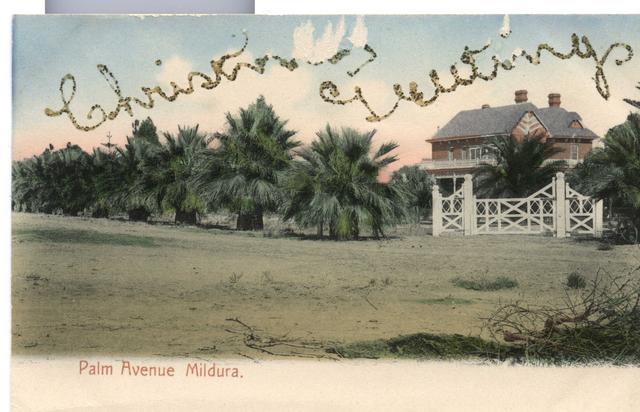 Christmas Greetings from Rio Vista, Palm Avenue,  Mildura.