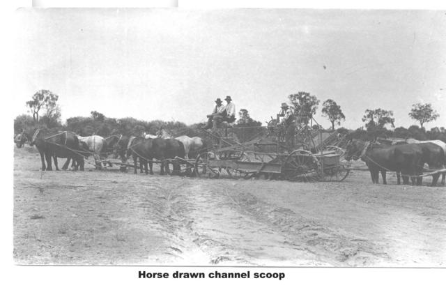 Horse Drawn Channel scoop, Mildura.