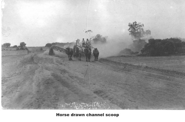 Horse Drawn Channel scoop, Mildura.