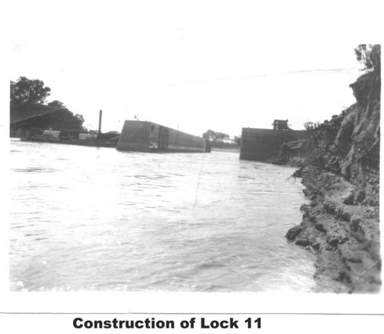 Construction of Lock 11, Mildura.