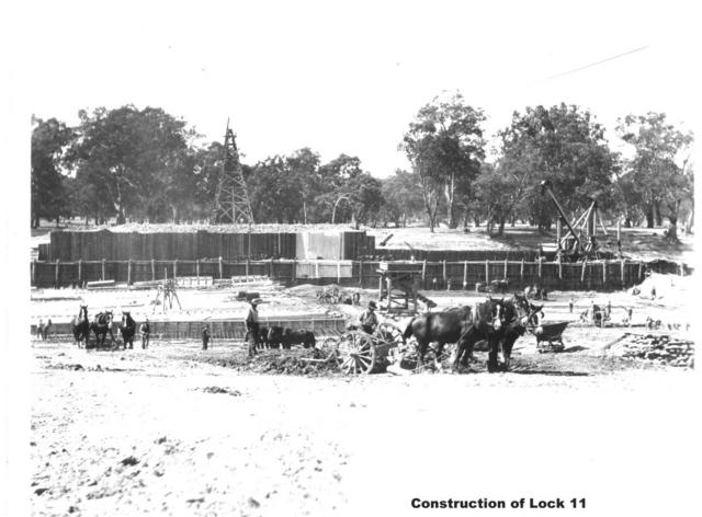 Construction of Lock 11, Mildura.