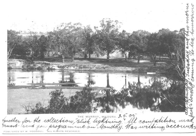 The Murray River Post Card, Mildura.