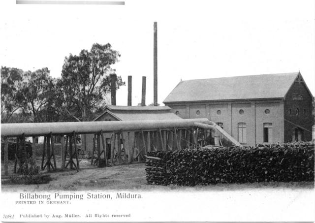 Billabong pumping station, Mildura.