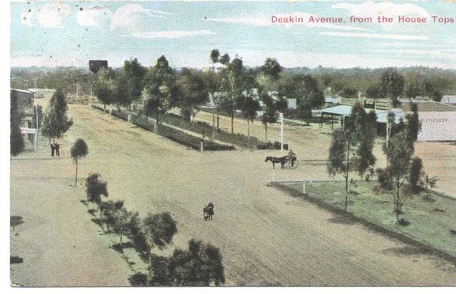 Deakin Ave, from the house tops, MIldura.