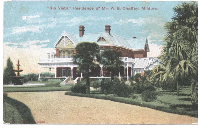 Rio Vista, residence of Mr W B Chaffey.Mildura.