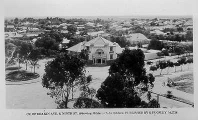 Corner of Deakin Avenue & Ninth Street showing Mildura Club.