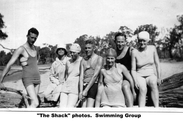 The Shack photos, swimming group, Mildura.