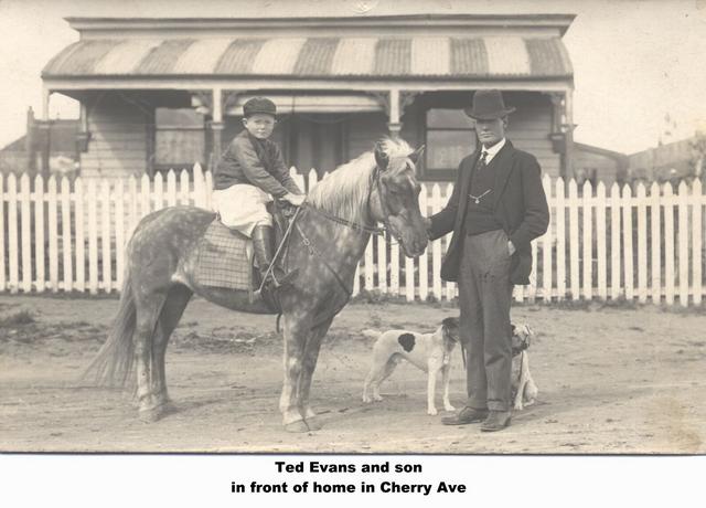 Ted Evans and son, Cherry Ave, Mildura.