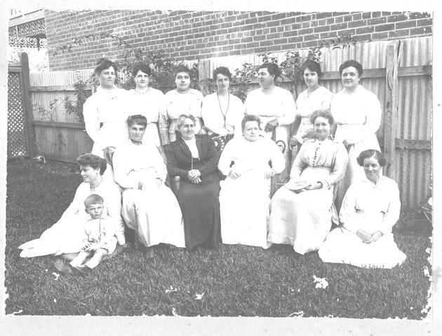 Group of ladies and child, Mildura.