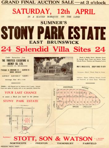  Sumner's Stony Park Estate (Grand Final Auction Sale)