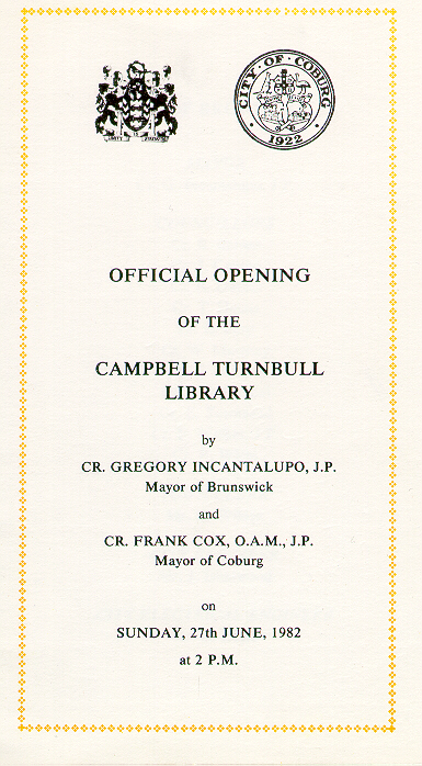  Opening Ceremony at Campbell Turnbull Library