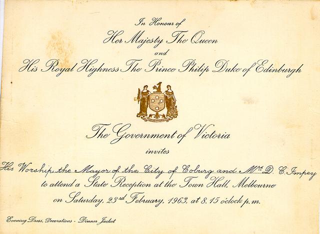  Invitation to State Reception