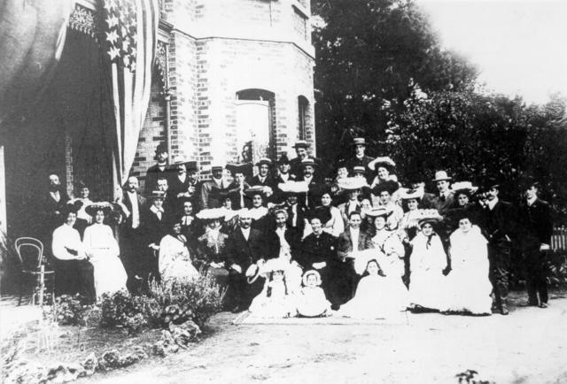  Gathering at the Home of John English. Marie St.. Oak Park