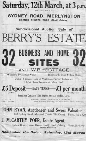  Berry's Estate Subdivision