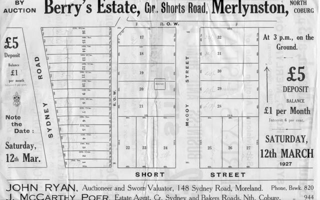 Berry's Estate Subdivision