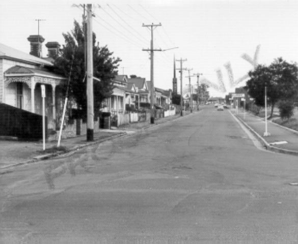  Looking North Along Louisa St.