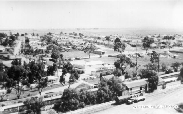  Looking West Over the Railway Station and Shops to Finchley Ave.