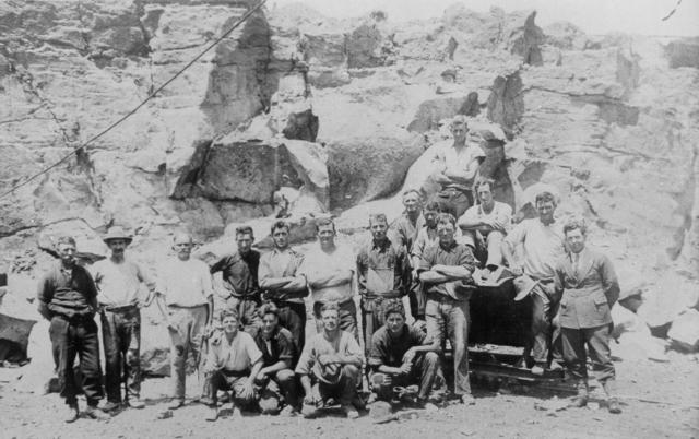  Men at Newlands Rd. Quarry