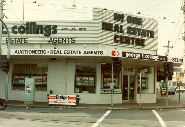  Colling's Estate Agent Corner Sydney Rd. and Moreland Rd.