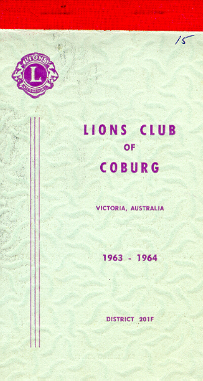  Lions Club of Coburg Syllabus 1963-4