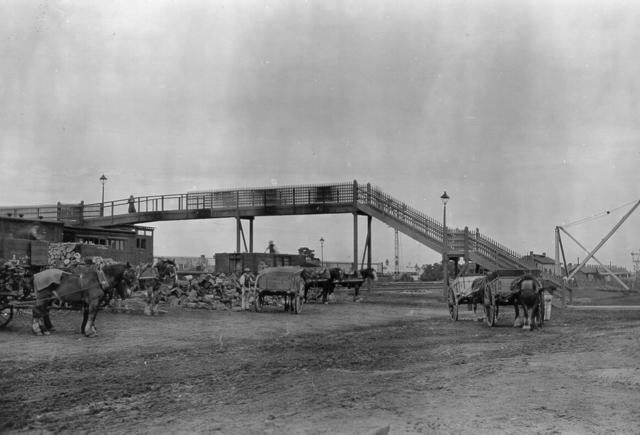 Prisoners Loading Drays at Coburg Railway Station