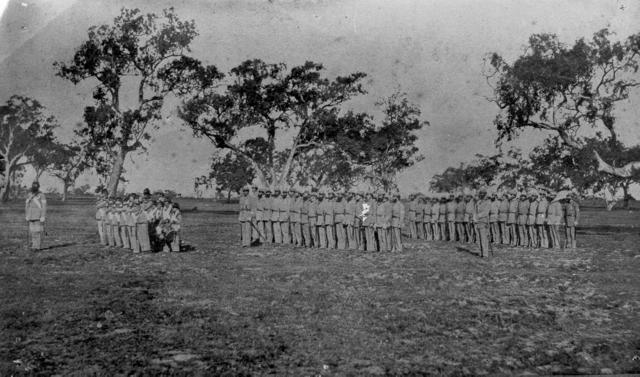  Pentridge Volunteer Rifle Corps at Drill. McDonald Reserve