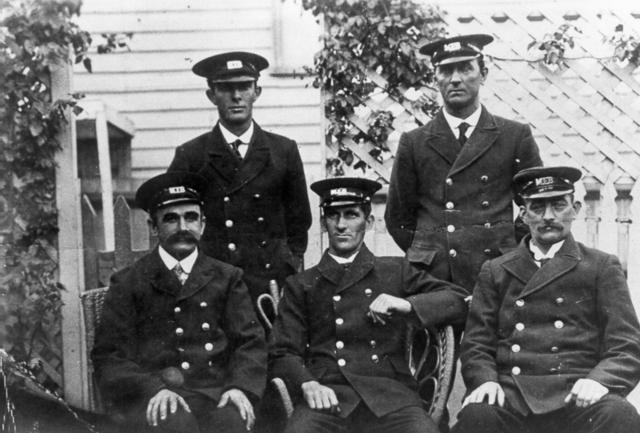  Coburg Fire Brigade Outside Station Victoria St.