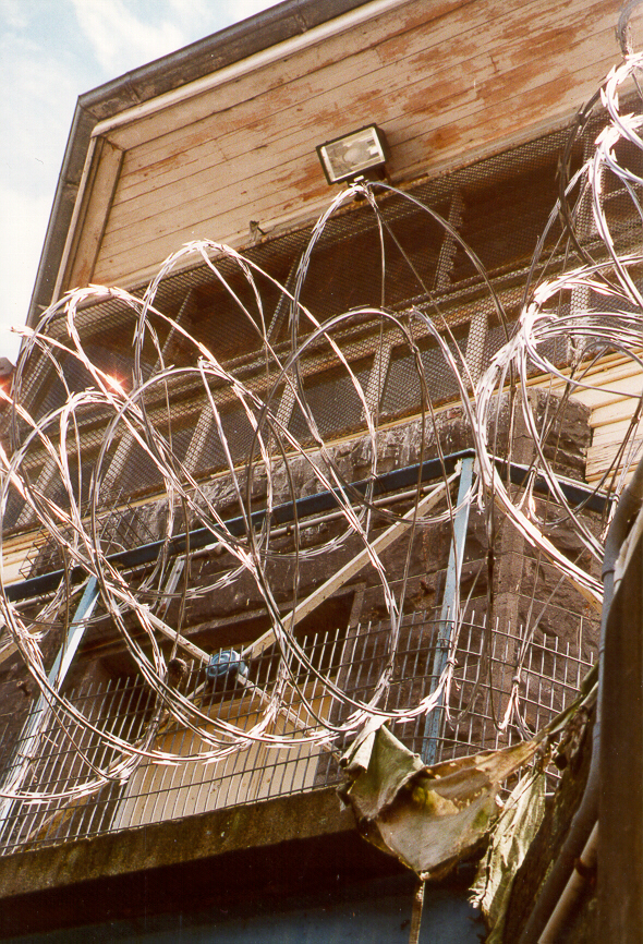  Looking at Guard Tower and Razor Wire