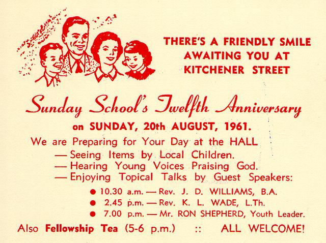  Sunday School's Twelfth Anniversary