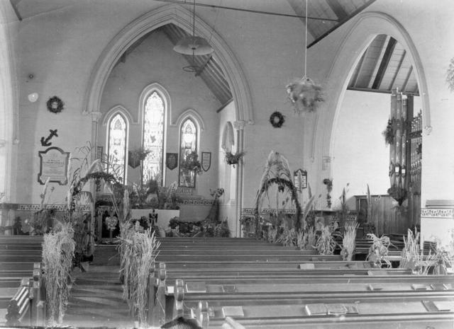  Interior of Holy Trinity. Harvest Time