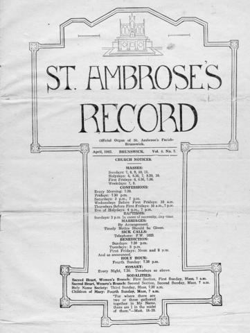  St. Ambrose's Record