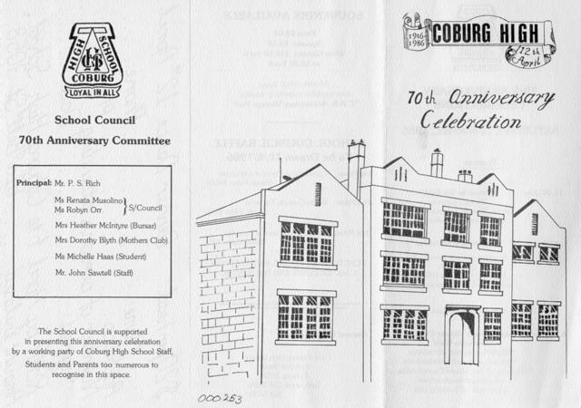  Coburg High School 70th Anniversary Celebrations