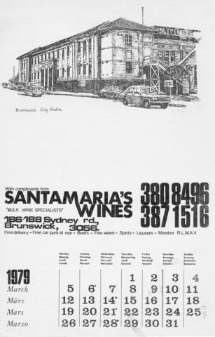  Brunswick City Baths / Santamaria's Wines