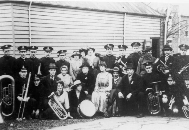  Coburg City Band Outside Band Hall 1918
