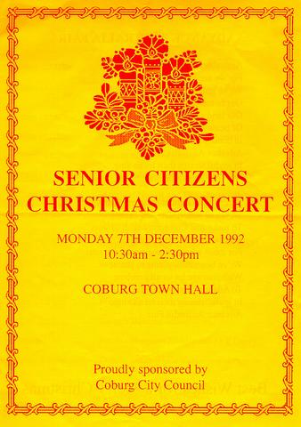  Senior Citizens Christmas Concert