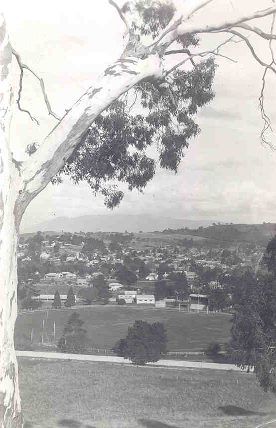 Alexandra showgrounds from old Josephine Cutting Road