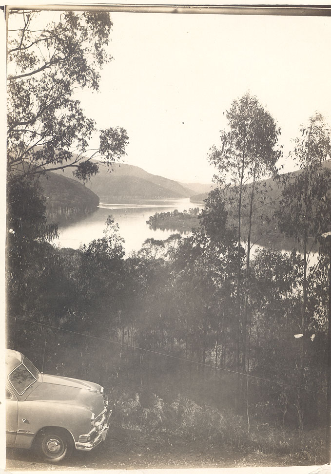 On the road near Eildon Weir