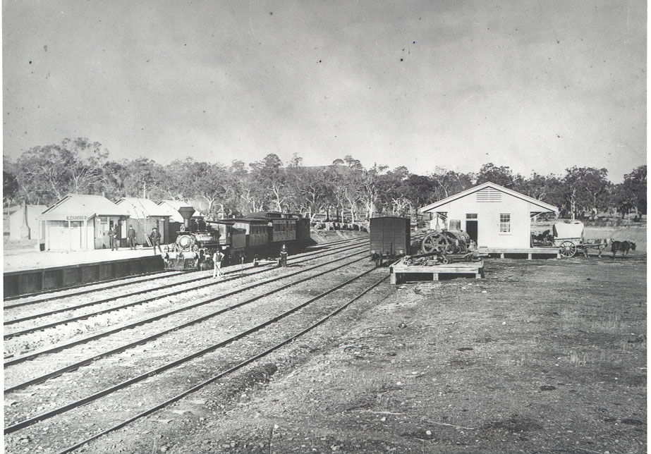 Passenger train at Koriella Station