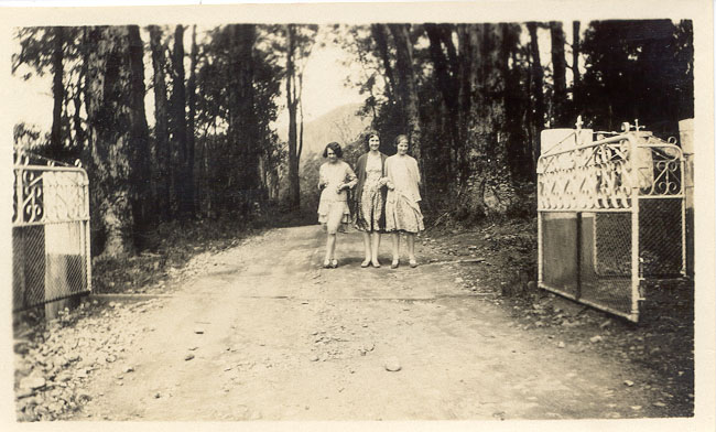 The entrance gates to Mt Kitchener House, Marysville