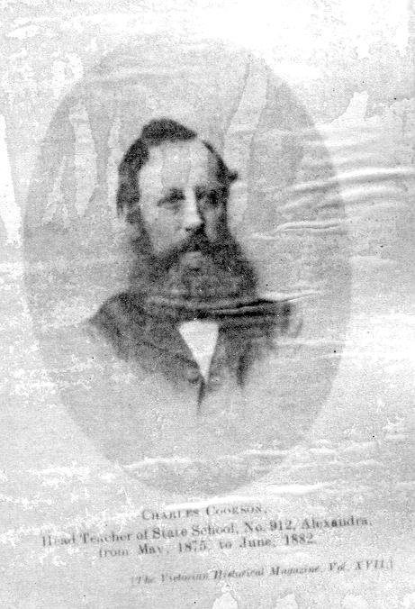 Charles Cookson. Head Teacher of State School. Alexandra.