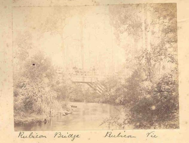 Rubicon bridge. Rubicon. Victoria.