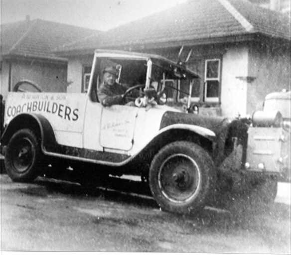 [truck fitted with coal burner]