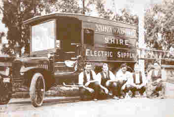 Electricity supply truck