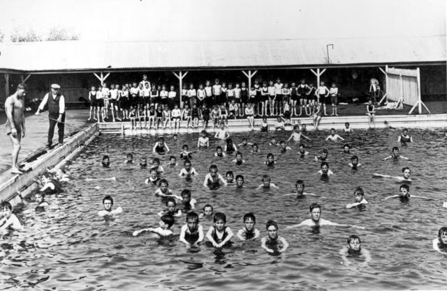 St. Joseph's Boys' School Swimming Class