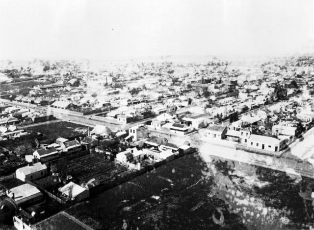 View of Abbotsford looking south-east from the town hall