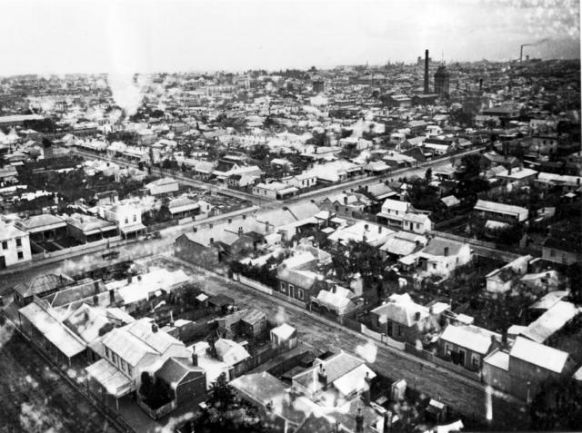 View of Collingwood from the Town Hall tower looking south-west
