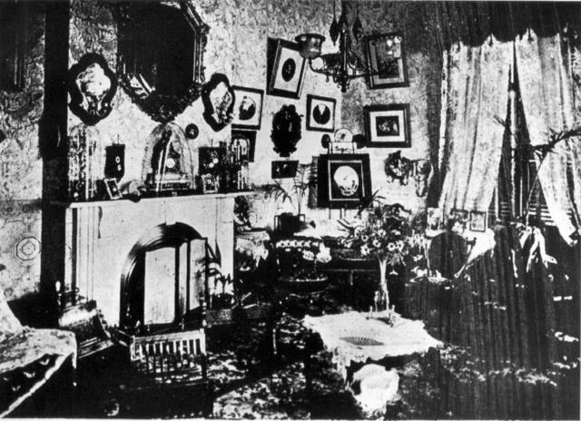 The drawing room at 'Mikado'